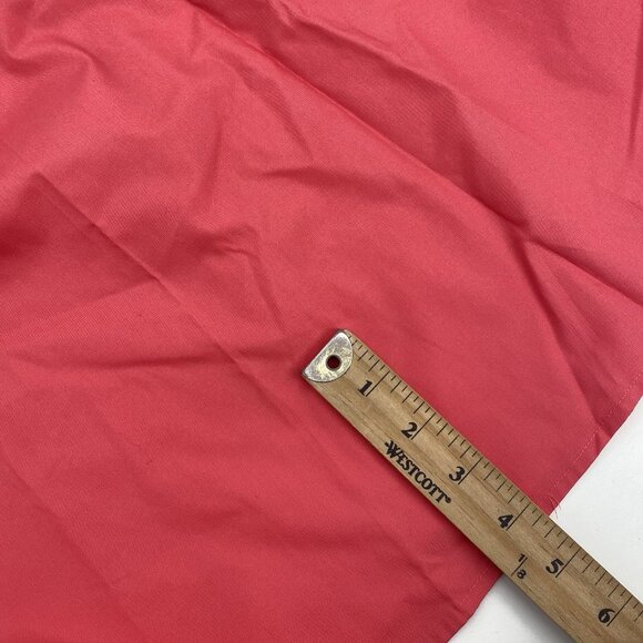 Croft & Barrow XXL Pink Coral Short Sleeve Shirt Dress Button Up Belted Eyelet - Picture 6 of 12